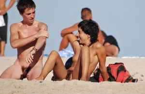 Nude beach and topless girls