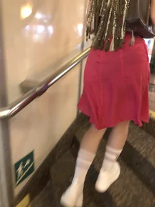 Candid Girl With Dreadlocks Subway VPL Creepshots Gallery - Her Panties Seen Through Her Dress