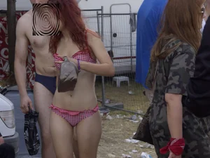 Incredible high res collection of wet and dry, dressed and naked girls at a public event