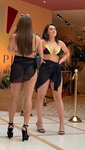 Hotel Lobby Babes — Asian and Latina w/ Smoking Bodies in Thongs