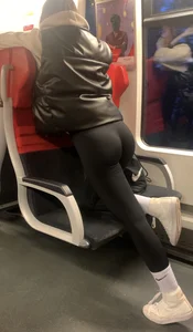 Good ass in black leggins