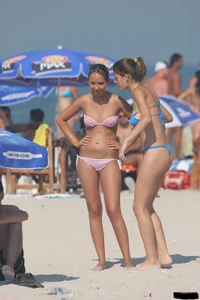 Sexy beach and bikini girls