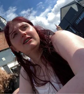 Windswept Smiley Women With Dyed Hair (Face Shots + Ass)