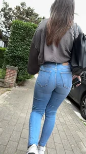 Sexy Ass In Tight Jeans VPL