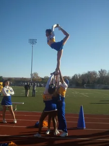 Candid cheerleaders
