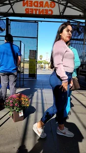 Latina mom in tight jeans