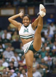 Candid cheerleaders