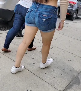 Teen jean shorts and blue phatty