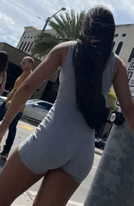 One piece gray Hispanic, nice booty