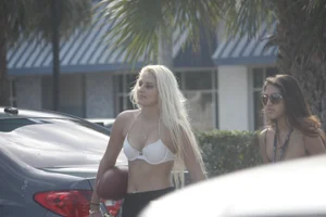 A bunch of hot bikini babes at Ft Lauderdale Florida