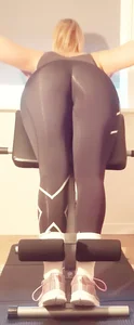 Black spandex beauty at the gym