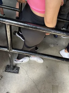Super Tight Bubble In Black Leggings