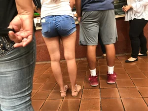 Nice tight jean shorts