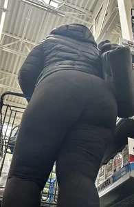Bbw in black pants BIG ass bendover+Vpl‼️