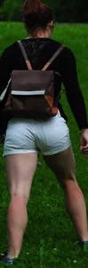 Girlfriend candids in shorts