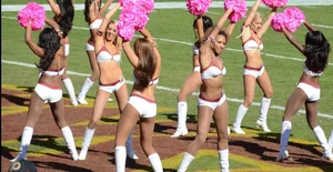Candid cheerleaders