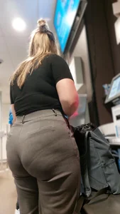 Office Pants Phat Ass Blonde PAWG