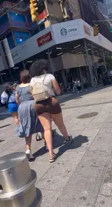 Dominican FAT ASS in brown could NOT resist