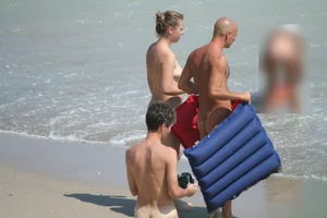 Continesti nude beach girls in Romania