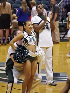 Candid cheerleaders