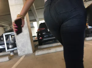 Fat ass in jeans :)