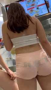 Asian Rocking The Pink Juicy Shorts