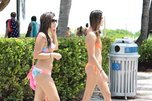 Beach and bikini girls