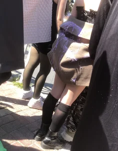 Carnival girls wearing pantyhose, spandex shorts, stockings, skirts and other outfits