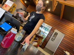 Sexy ass waitresses in yoga pants