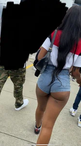 Cheeks hanging out shorts bubble butt