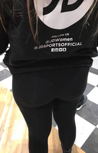 JD Sports girls in tight leggings with nice asses