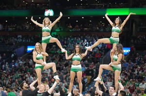 Candid cheerleaders