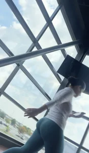 Ass in tight leggings