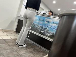 Grey leggings flare vpl