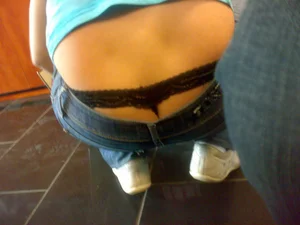 Huge collection of whale tails, ass cracks and panty peeks in public