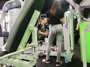 Brunette with fit ass