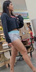 Prime in booty shorts (cuffness) (gif)