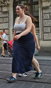 BBW in this tight dress