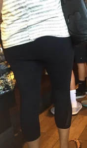 Candid girls in leggings and tights