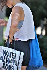 Fat ass in spandex shorts
