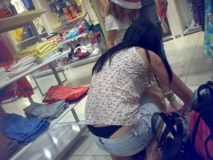 Huge collection of whale tails, ass cracks and panty peeks in public