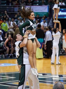 Candid cheerleaders