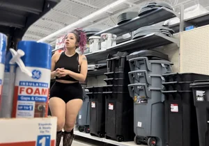 Goth Emo Redbone with a Phat Ass Dresses Like A Whore to Walmart