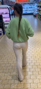 LIDL German Girl skinny ass VPL + face