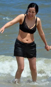 Asian beach and bikini girls