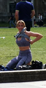 Candid sexy yoga girls
