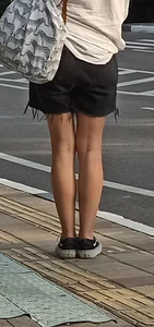 Nice Candid Skinny Legs on a Sidewalk Creepshot