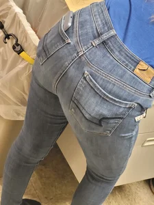 Blonde Coworker in tight jeans. Round 4