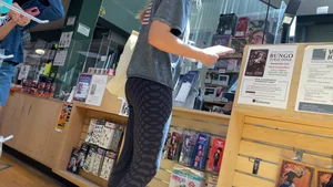 Cute Tight Blonde in Leggings