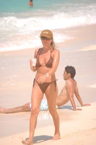 Various sexy candid girls in bikinis at the beach